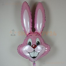 Шар (35''/89 см) Фигура, Заяц, Розовый
